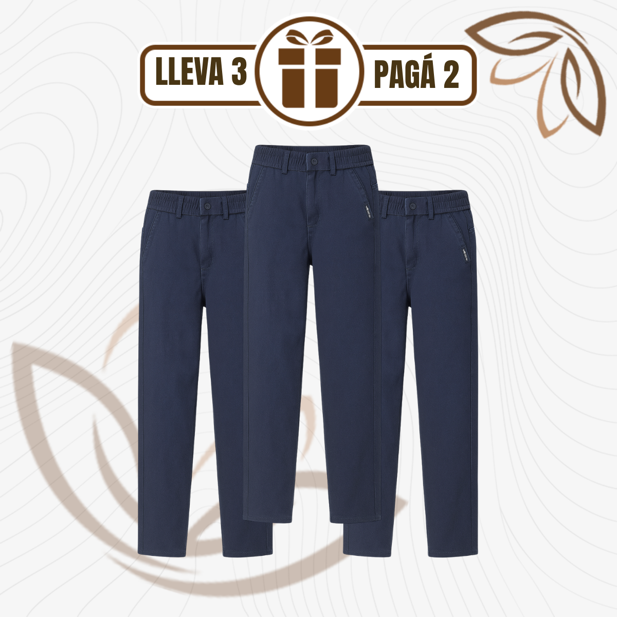 [Leve 3 e Pague 2] Calça Feminina Vitória Ajustável em Algodão e Elastano | Ajuste Perfeito ao Seu Corpo