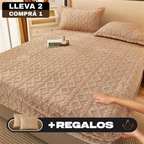 [Llevá 2 Pagá 1] Edredón en Lana Suave con Diseño en Relieve + REGALOS: 2 Fundas para Almohadas