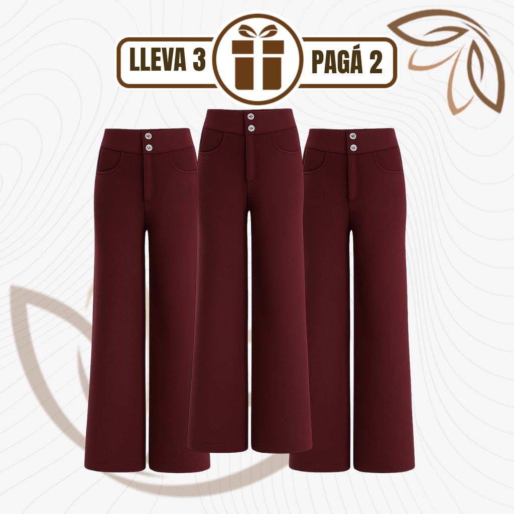[Llevá 3 Pagá 2] Pantalón Social Femenino en Seda Hielo y Poliéster Nolita (Diseño Fino y Encantador)