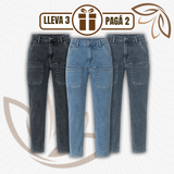 Jeans/Cinza/Preto